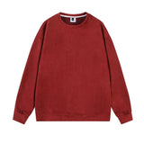 Streetwear Suede Sweatshirt
