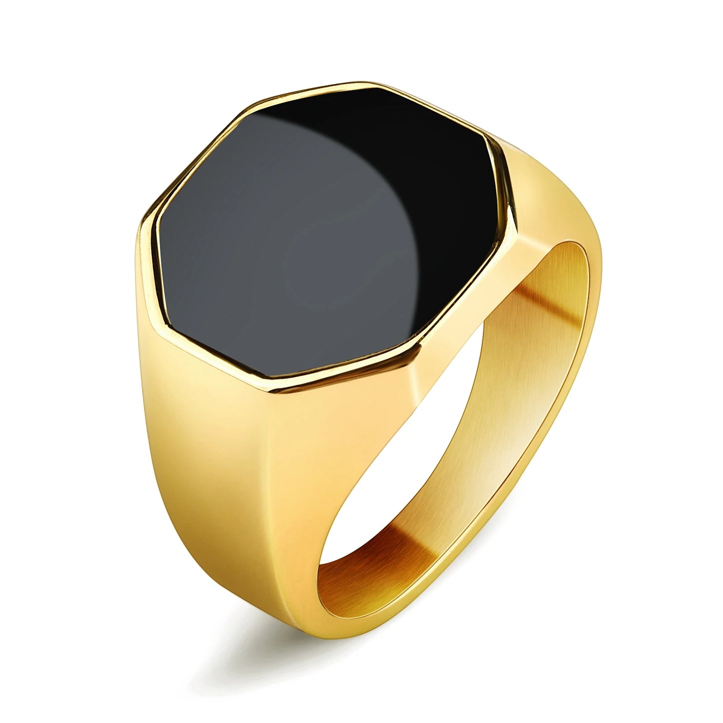 Sterling Silver Black Onyx Signet Ring