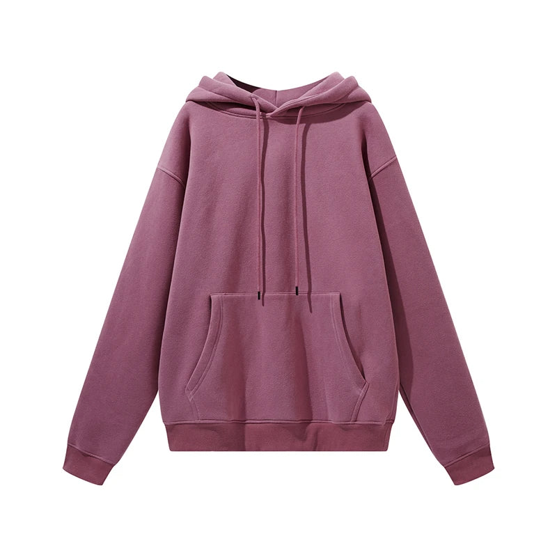 Thick Fleece Hoodie – Oversized Winter Streetwear Pullover