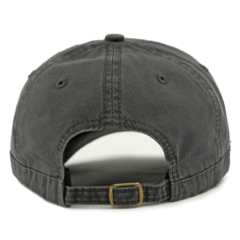 Short brim baseball cap — angled view