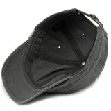Short brim baseball cap — three-quarter view