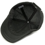 Short brim mesh snapback cap worn lifestyle shot