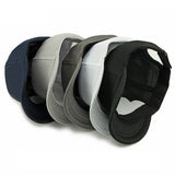 Short brim mesh snapback cap lifestyle shot, casual streetwear styling