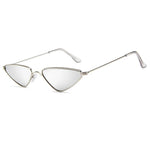Silver-Silver Micro triangle sunglasses, lens detail