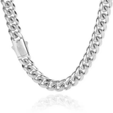 Stainless Steel Cuban Link Chain — Gold and Silver Streetwear Necklace