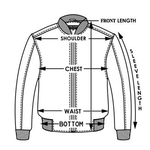Size chart for Streetwear Parka Jacket