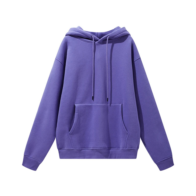 Thick Fleece Hoodie – Oversized Winter Streetwear Pullover