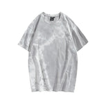 Tie-dye oversized t-shirt, cropped model view