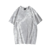 Tie-dye oversized t-shirt, cropped model view