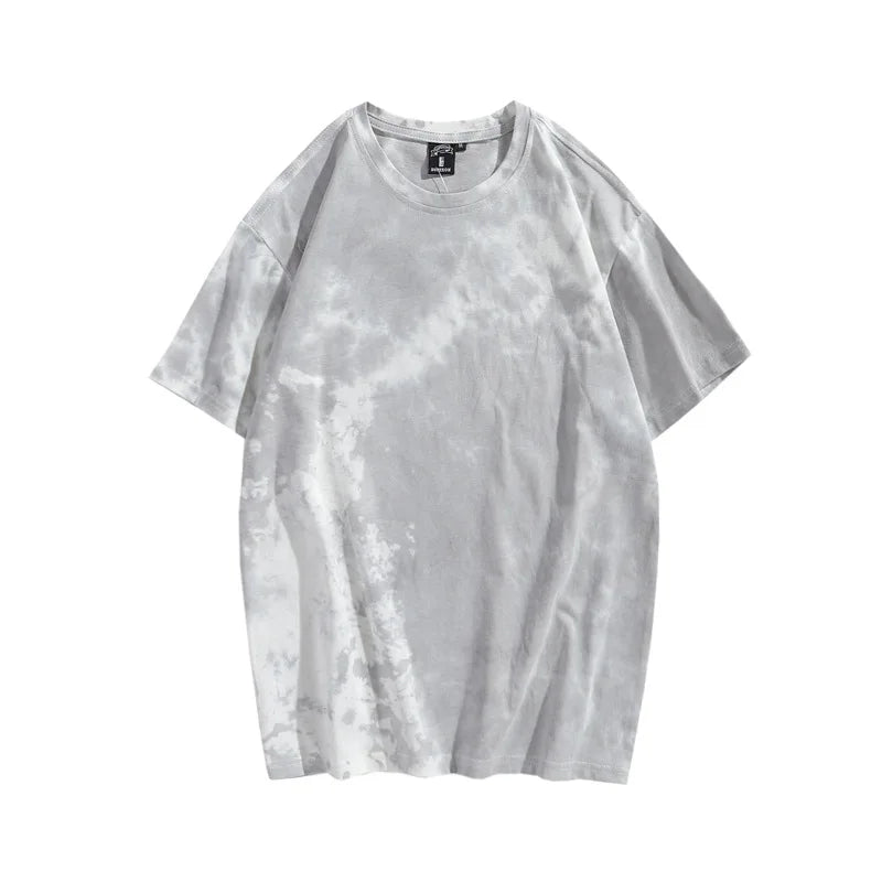 Tie-dye oversized t-shirt, cropped model view