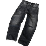 Vintage Black Men's loose fit baggy jeans — lifestyle view
