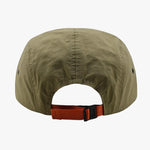 Vintage short brim 5-panel cap — side profile view