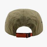 Vintage short brim 5-panel cap — side profile view