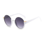 Half Frame Round Sunglasses