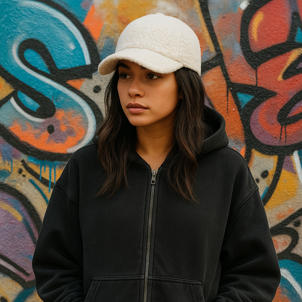 Fluffy Baseball Cap – Cozy Winter Streetwear Hat