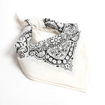 White Paisley bandana lifestyle shot
