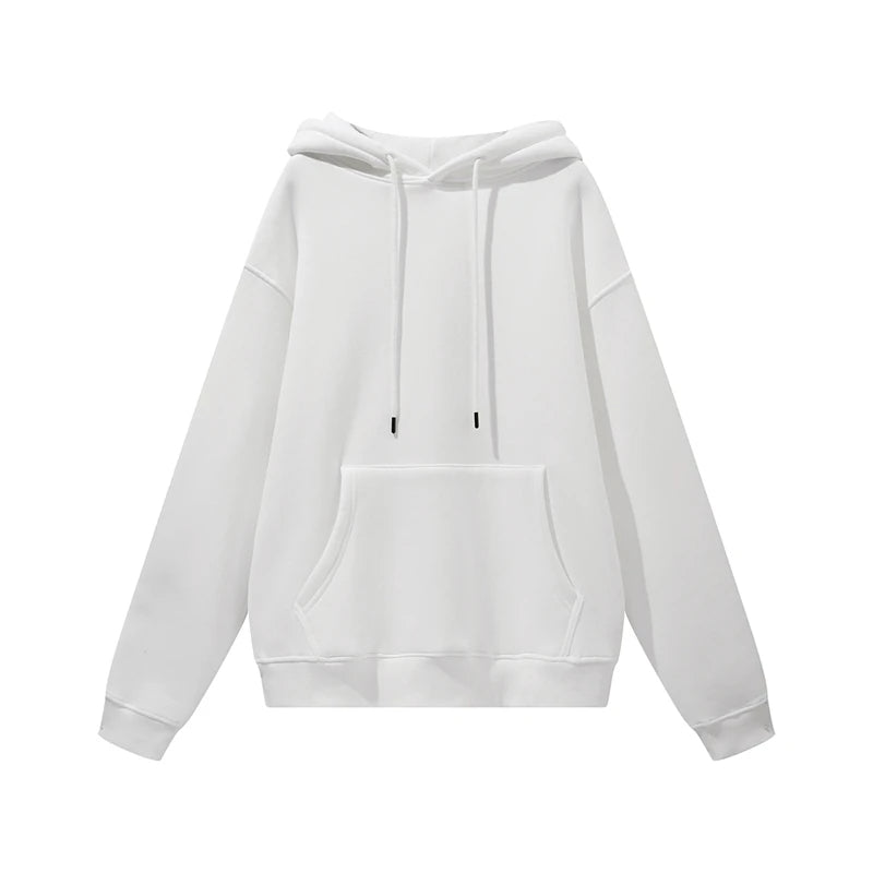 Thick Fleece Hoodie – Oversized Winter Streetwear Pullover