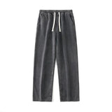 Men's wide-leg loose jeans, worn look
