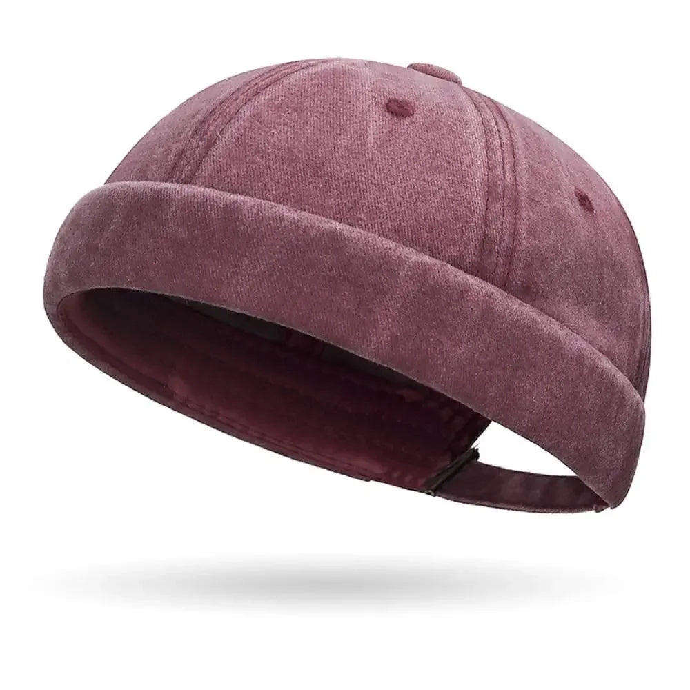 Maroon bucket hat on a white background