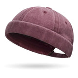 Maroon bucket hat on a white background