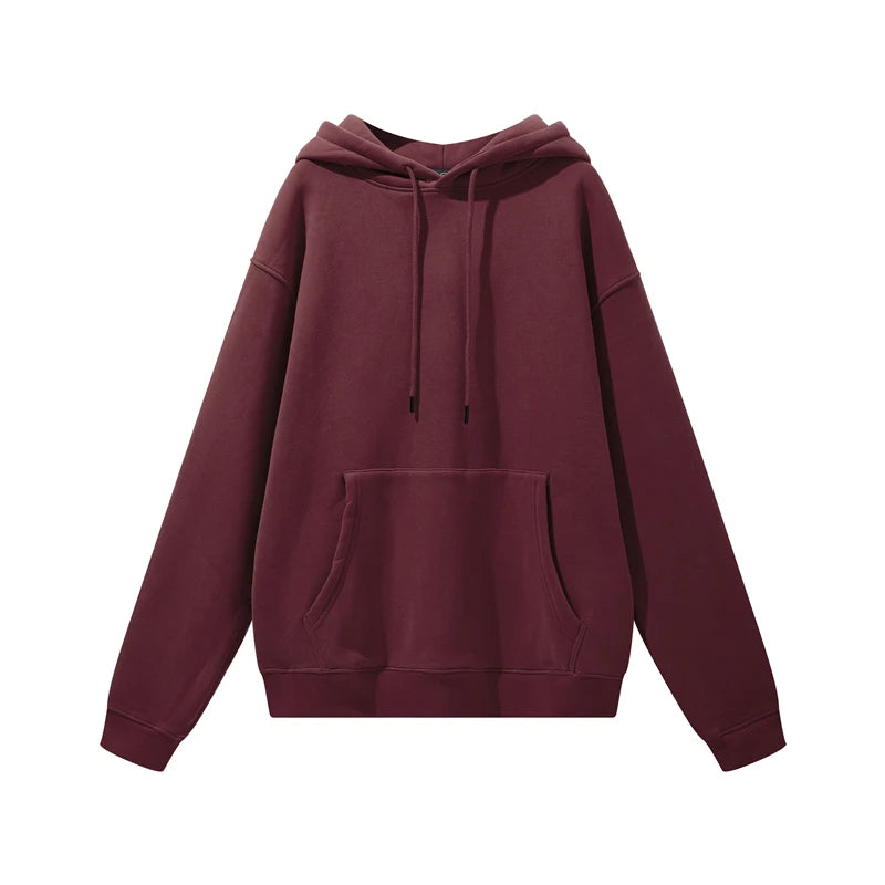 Thick Fleece Hoodie – Oversized Winter Streetwear Pullover