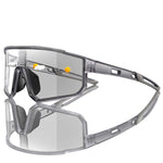 Wraparound photochromic sport sunglasses, angled view