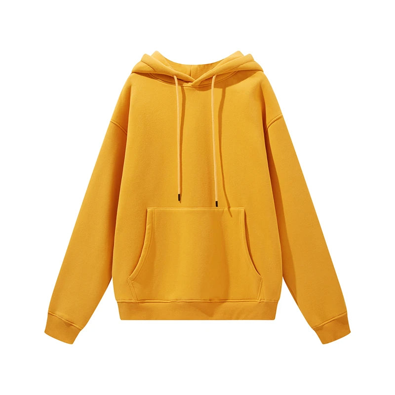 Thick Fleece Hoodie – Oversized Winter Streetwear Pullover