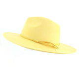 Wide Brim Suede Fedora Hat