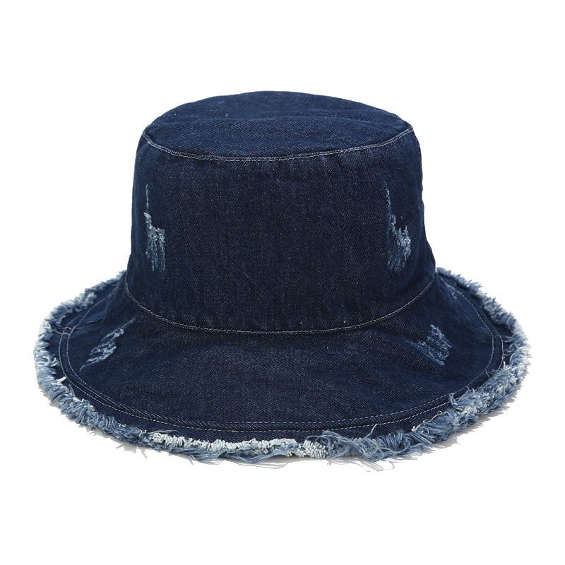 Distressed Denim Bucket Hat
