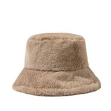 Faux Rabbit Fur Bucket Hat