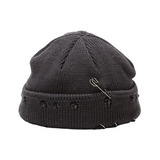 Knitted Distressed Beanie