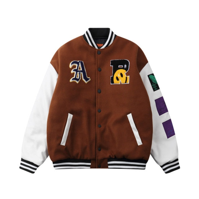 Patchwork Bomber Jacket