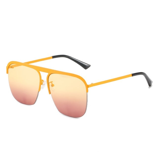 Oversized Rimless Sunglasses