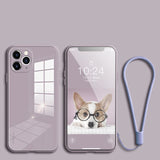 Tempered Glass iPhone Case with a strap