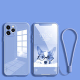 Tempered Glass iPhone Case with a strap