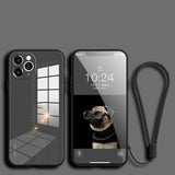 Tempered Glass iPhone Case with a strap
