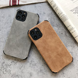 Suede Leather iPhone Case