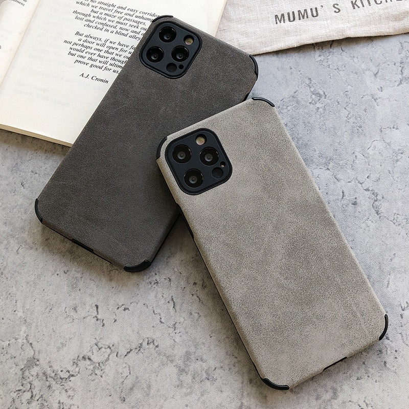 Suede Leather iPhone Case