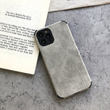 Suede Leather iPhone Case