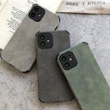 Suede Leather iPhone Case