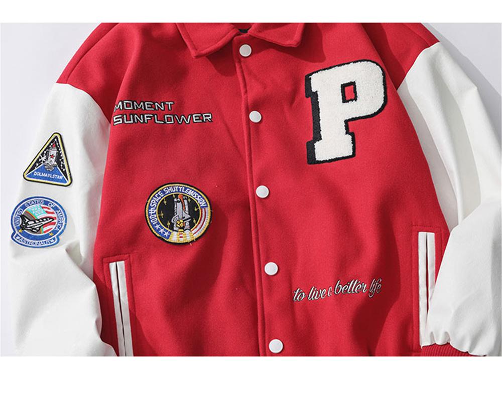 Men's Premium Classic Snap Button Vintage Baseball Letterman Varsity Jacket  - Walmart.com